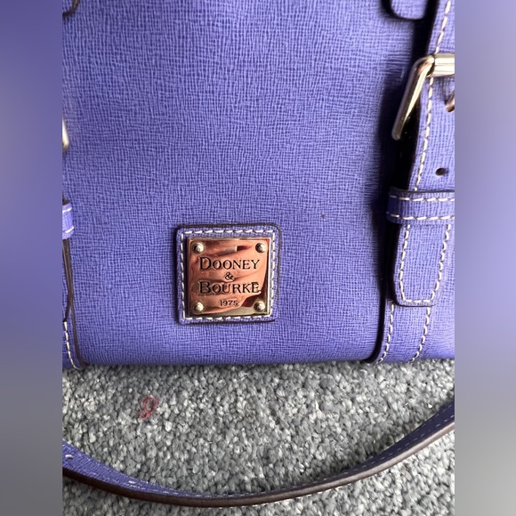 Dooney & Bourke Bags Dooney And Bourke Saffiano Leather Domed Satchel In Lavender Poshmark
